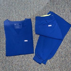 FIGS Scrubs Set - Winning Blue